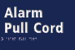 Alarm Pull Cord Toilet Washroom Braille / Tactile