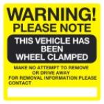 This vehicle has been clamped