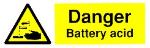 Danger Battery Acid