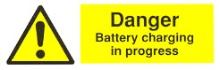 Danger Battery charging in progress