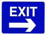 Exit right arrow