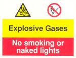Explosive Gases / No smoking or naked lights