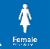 Femal Toilet NHS Braille / Tactile