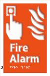 Fire Alarm Braille / Tactile