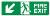 Fire exit diagonal down left