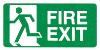 FIRE EXIT Running man Left