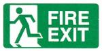 FIRE EXIT running man left