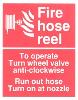 Fire hose reel To operate turn wheel valve