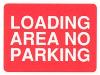 Loading area no parking