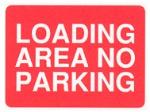 Loading area no parking