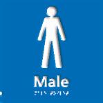 Male Toilet NHS Braille / Tactile