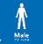 Male Toilet NHS Braille / Tactile