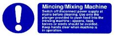 Mincing mixing machine