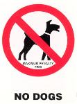 No dogs penalty fine