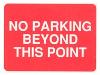 No parking beyond this point