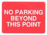 No parking beyond this point
