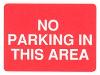 No parking in this area
