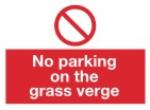 No parking on the grass verge