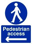 Pedestrian access left
