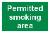 Permitted smoking area