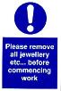 Please remove all jewellery