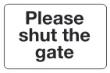 Please shut the gate