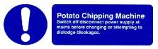 Potato chipping machine