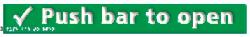 Push bar to open Braille / Tactile