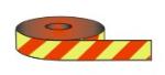 Red Striped Photoluminescent Tape
