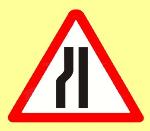 Road Narrows On Left