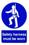 Safety harness must be worn
