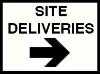 SITE DELIVERIES (Right arrow)