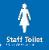 Staff  Toilet Female NHS Braille / Tactile