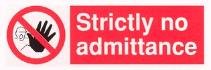 Strictly no admittance