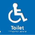 Toilet Disabled NHS Braille / Tactile