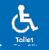 Toilet Disabled NHS Braille / Tactile