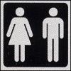 Toilets ladies/gents pictogram