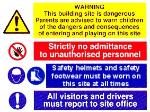 Warning Construction Multi-Purpose / Building Site.
