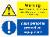 Warning Hazardous substances are stored on these premises / Wear personal protective equipment