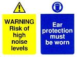 WARNING Risk of high noise levels / Ear protection must be worn
