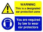 WARNING This is a designated ear protection zone