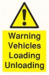 Warning vehicles loading unloading