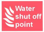 Water shut off point
