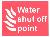 Water shut off point