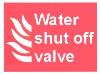 Water shut off valve