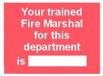 Your trained Fire Marshal for this department is ..